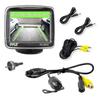 PLCM32 - Backup Car Camera Rearview Monitor System - Parking and Reverse Assist w/ Waterproof and Night Vision Abilities 3.5 Monitor Display Screen Wide Angle Lens & Distance Scale Lines