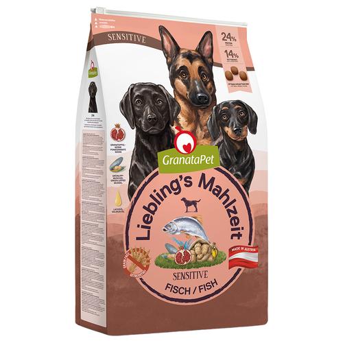 22kg Lieblings Mahlzeit Adult Sensitive Fisch Granatapet Hundefutter trocken getreidefrei