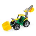 Lena Tractor with Front Loader and Shovel (Large, Green/ Yellow)