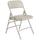 National Public Seating 1302 Gray Metal Folding Chair with 1 1/4&quot; Warm Gray Vinyl Padded Seat