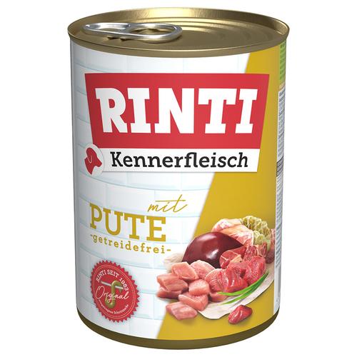 12x400g Kennerfleisch Pute RINTI Hundefutter nass