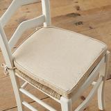 Lemans Dining Chair Cushion - Linen Natural - Ballard Designs Linen Natural - Ballard Designs