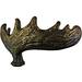 Sierra Lifestyles Oversized Wildlife Wilderness Novelty Knob Metal in Black/Brown | 4 H x 2.25 W x 2.25 D in | Wayfair 681470