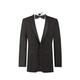 Dobell Mens Black Tuxedo Dinner Jacket Regular Fit Shawl Lapel-44S