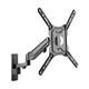 ProperAV Gas Spring Swing Arm TV Wall Bracket 23'' 24" 28" 32" 37" 40" 42" 43" 46" 49" VESA Max 400x400 Black