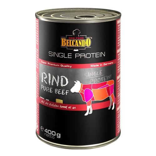 6x400g Single Protein Rind BELCANDO Hundefutter nass