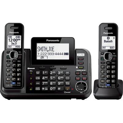 Panasonic Link2Cell DECT 6.0 Expandable Cordless Phone with Digital Answering System and Bluetooth