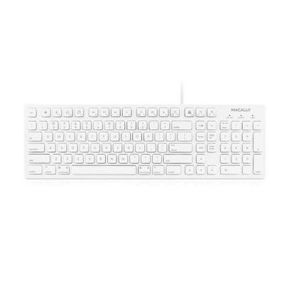 Macally 103 Key Full-Size USB Keyboard With Shortcut Keys fo MKEYE