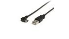 StarTech 3' (0.9m) USB-A to Right Angle USB Mini-B Cable (Bla USB2HABM3RA