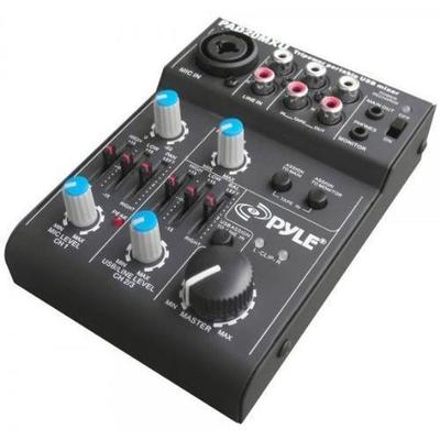 Pyle Pro 5-Channel Compact Audio Mixer with USB Interface PAD20MXU
