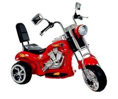 Lil Rider Rocking Three Wheel Chopper Motorcycle - Red