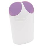 Gedy by Nameeks Cestini Plastic Trash Can Plastic in White/Indigo | 13.86 H x 8.15 W x 6.26 D in | Wayfair Gedy 1109-49