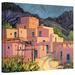 ArtWall Taos Pueblo - Wrapped Canvas Print Metal in Green/Indigo/Pink | 24 H x 32 W x 2 D in | Wayfair Rker-15016-24x32-w