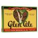 Global Gallery 'Glen Ale' by Retrolabel Vintage Advertisement on Wrapped Canvas Canvas | 16.5 H x 22 W x 1.5 D in | Wayfair GCS-376052-22