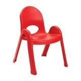 Angeles Value Stack Classroom Chair Plastic in Red | 21.75 H x 15.625 W x 17.25 D in | Wayfair AB7711PR