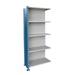 Hallowell H-Post High Capacity Closed Style 5 Shelf Shelving Unit Add-on Wire/Metal in Blue/Gray | 123 H x 48 W x 24 D in | Wayfair AH5720-2410PB