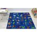 144 x 144 x 0.25 in Rug - Kid Carpet Animals in the Forest Childrens Rug | 144 H x 144 W x 0.25 D in | Wayfair FE752-70A