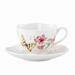 Lenox Butterfly Meadow 8 oz. Tiger Swallowtail Teacup & Saucer Porcelain/Ceramic in White | 3 H in | Wayfair 812107