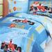 Le Vele F1 4 Piece Junior Duvet Cover Set Satin/Cotton in Blue | Wayfair LE42T