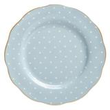 Royal Albert Polka Blue Formal Vintage 8" Bone China Salad Plate Bone China/Ceramic in Blue/Yellow | Wayfair POLBLU25811