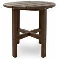 18" Round Outdoor Side Table by Ivy Terrace Plastic in Brown | 18 H x 18 W x 18 D in | Wayfair IVRT18MA