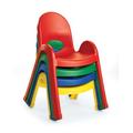 Angeles Value Stack Classroom Chair Plastic in Red/Green | 19.75 H x 15.625 W x 15 D in | Wayfair AB7709PG