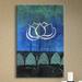 ArtWall 'Lotus Blossom' by Elena Ray Painting Print on Wrapped Canvas Metal in Blue/Green | 32 H x 24 W x 2 D in | Wayfair ERay-006-32x24-w