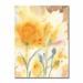 Trademark Fine Art 'Golden Poppies' by Sheila Golden Painting Print on Canvas 24.0 H x 18.0 W x 2.0 D in brown/yellowCanvas in Brown;yellow | Wayfair