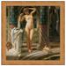 Vault W Artwork Diadumene, 1884 by Sir Edward John Poynter Framed Painting Print Canvas in Green/White | 40.5 H x 40.5 W x 1 D in | Wayfair P02303