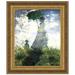 Vault W Artwork Woman w/ a Parasol, 1875 by Claude Monet Framed Painting Print Canvas in Green/White | 35.25 H x 30.25 W x 2 D in | Wayfair P03953