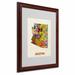 Trademark Fine Art "Arizona Map" by Michael Thompsett Framed Graphic Art Canvas | 20 H x 16 W x 0.5 D in | Wayfair MT0319-W1620MF