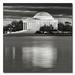 Trademark Fine Art "Jefferson Memorial- Night" by Gregory O'Hanlon Framed Photographic Print on Wrapped Canvas in Black/White | Wayfair