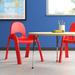 Angeles Value Stack Classroom Chair Plastic in Red | 23.75 H x 15.625 W x 19.5 D in | Wayfair AB7713PR