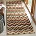 Brown/Red 27 x 0.5 in Area Rug - Safavieh Tahoe Chevron Brown/Beige/Red Area Rug Polypropylene | 27 W x 0.5 D in | Wayfair TAH477G-28