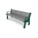 Frog Furnishings Heritage Recycled Plastic Park Outdoor Bench Plastic in Green | 30 H x 60 W x 22 D in | Wayfair PB5GRAGFHER
