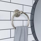 Design House Calisto Wall Mounted Towel Ring Metal in Gray | 6.6 W x 6.6 D in | Wayfair 538355