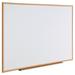 Universal Dry-Erase Wall Mounted Whiteboard Wood/Melamine in Brown/White | 48 H x 2 D in | Wayfair UNV43621