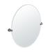 Gatco Channel Oval Wall Mirror | Frameless Bathroom Vanity Mirror Metal in Gray | 32 H x 28.5 W x 2 D in | Wayfair 4699LG