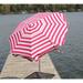 Parasol Italian 6' Beach Umbrella Metal in Pink/White | Wayfair UPNKWSTBP