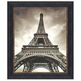 Latitude Run® Eiffel Tower Under Glass by Marcin Stawiarz Framed Photographic Print Canvas in Gray | 37.75 H x 32.75 W x 1 D in | Wayfair P03613