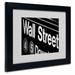 Trademark Fine Art "Wall Street Next" by Yale Gurney Framed Photographic Print Canvas in Black/Green/White | 11 H x 14 W x 0.5 D in | Wayfair