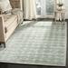 Green/White 93 x 0.3 in Area Rug - Martha Stewart Rugs Geometric Hand-Knotted Wool/Silk Area Rug in Green/Beige Silk/Wool | 93 W x 0.3 D in | Wayfair