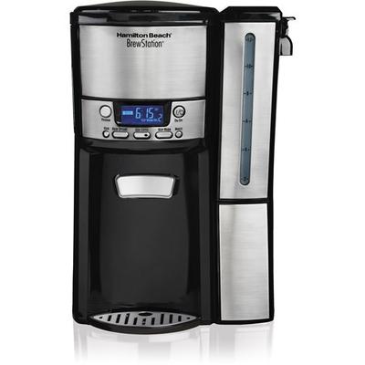 Hamilton Beach 15" BrewStation 12-Cup Dispensing Coffee Maker (47950) - Silver-Black