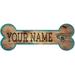 Jacksonville Jaguars 12" x 6" Personalized Dog Bone Sign