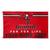 WinCraft Tampa Bay Buccaneers 3' x 5' One-Sided Deluxe Personalized Flag