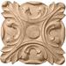 Ekena Millwork Acanthus 3 1/2"H x 3 1/2"W x 5/8"D Rosette Wood in Brown | 3.5 H x 3.5 W x 0.6252 D in | Wayfair ROS03X03ACRW