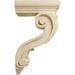 Ekena Millwork Holmdel Grapes & Vines Corbel Wood in Brown | 13.25 H x 4.25 W x 8 D in | Wayfair COR04X08X13HOLW