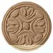 Ekena Millwork Raymond 2 3/4"H x 2 3/4"W x 1/4"D Rosette Wood in Brown | 2.75 H x 2.75 W x 0.25 D in | Wayfair ROS02X02RAMA