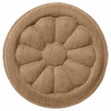 Ekena Millwork Reese 5"H x 5"W x 3/4"D Rosette Wood in Brown | 5 H x 5 W x 0.75 D in | Wayfair ROS05X05REAL