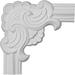 Ekena Millwork 10 5/8"W x 10 5/8"H Pompeii Panel Moulding Corner Urethane, Wood | 10.63 H x 10.63 W in | Wayfair PML10X10PM